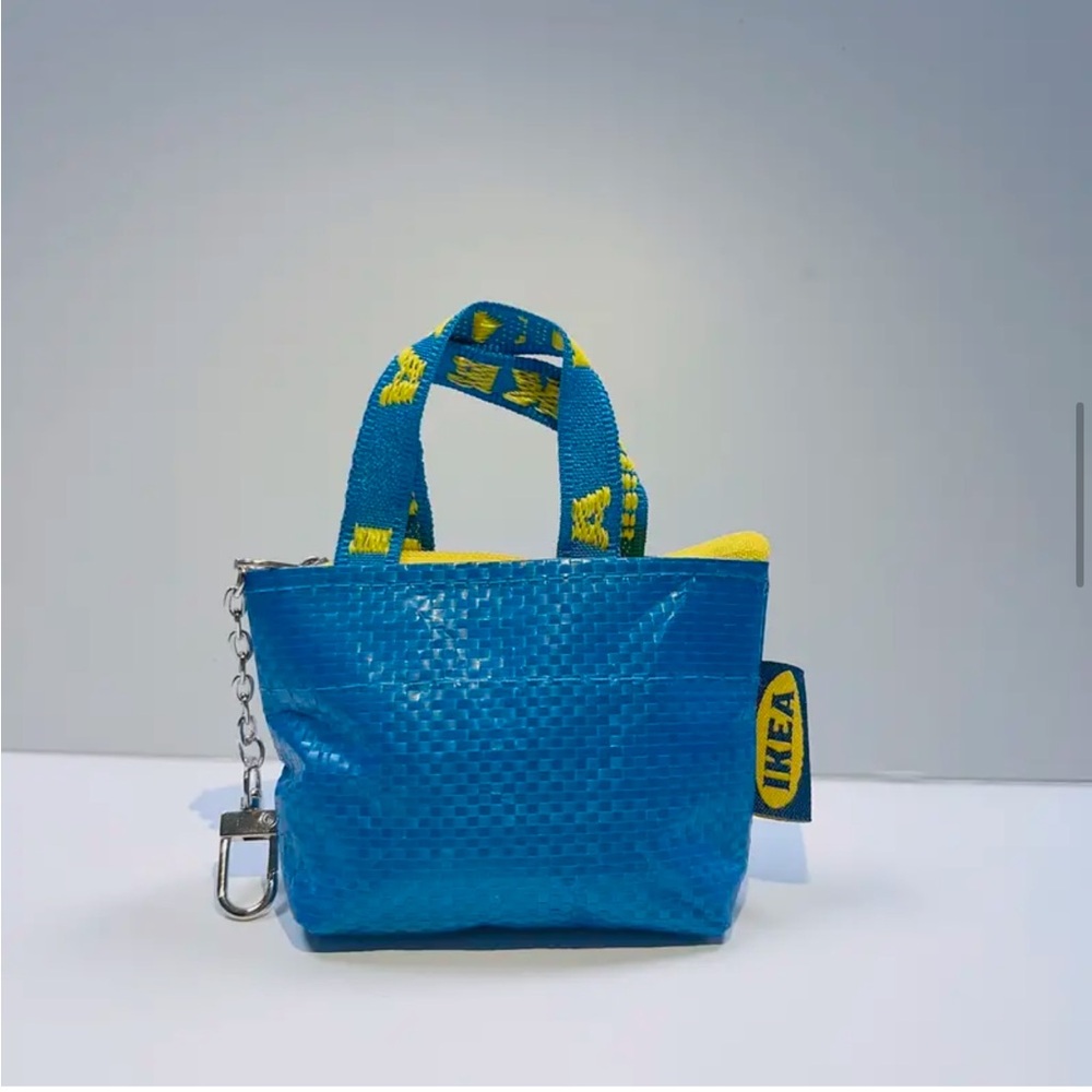 IKEA Mini Bag Zipper Coin Purse Keychain